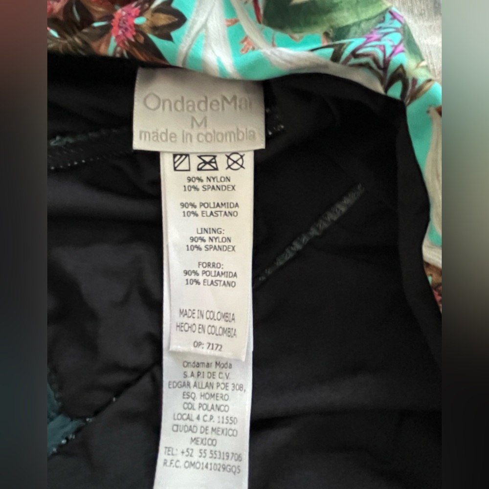 NWOT OndadeMar UPF 50 Amazonia Swimsuit “Amazonia” - Picture 8 of 8